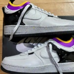 Nike Air Force 1 Low Takahashi grise violette et jaune (2)