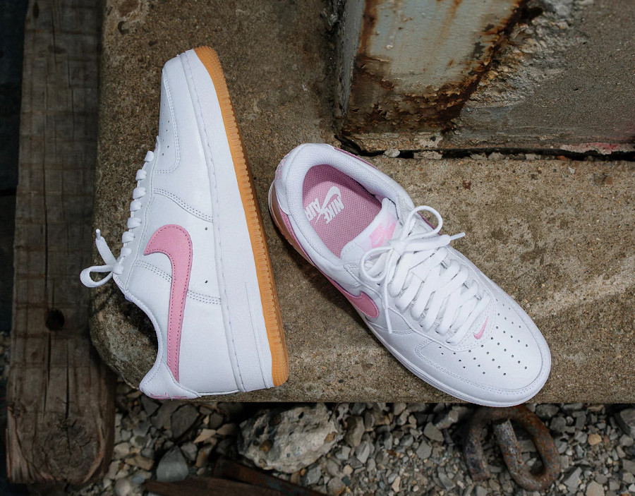 Nike Air Force basse COTM blanche rose (4)
