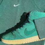 Nike Dunk High SB déstructurée verte (1)