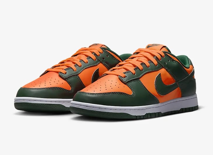 Nike Dunk Low Miami Hurricanes