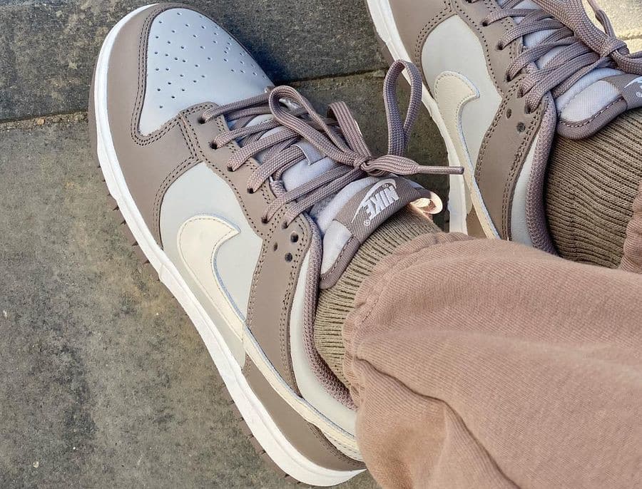 Nike Dunk Low beige et marron clair 2022 (couv)