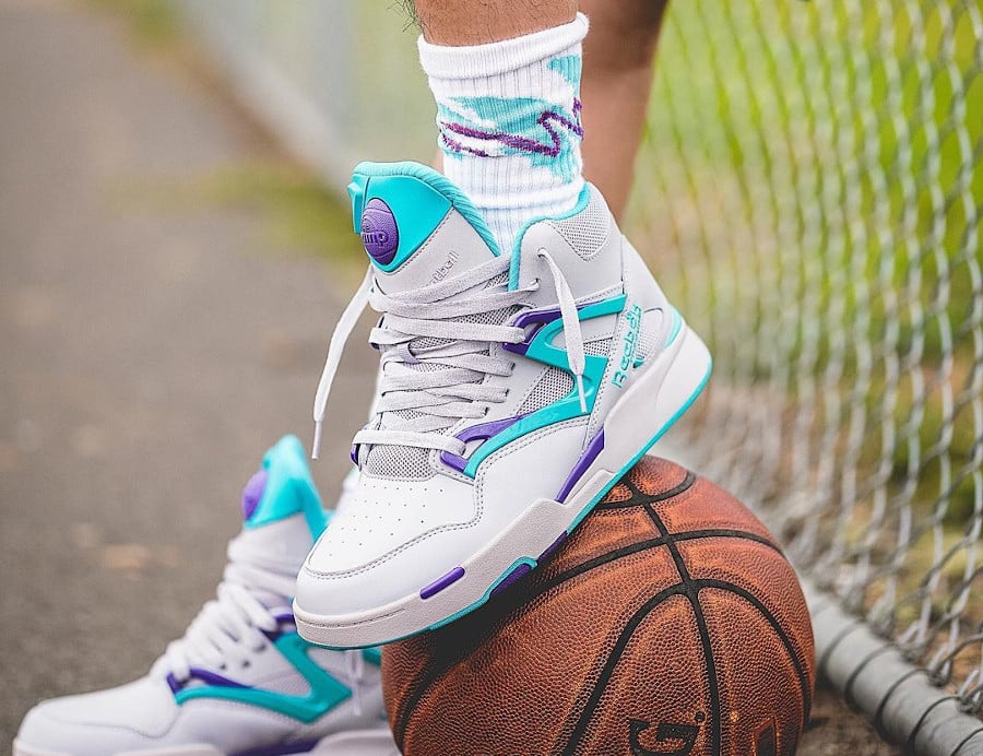 Strak hart vis Reebok Pump Omni Zone 2 Purple Teal Charlotte Hornets HQ6866