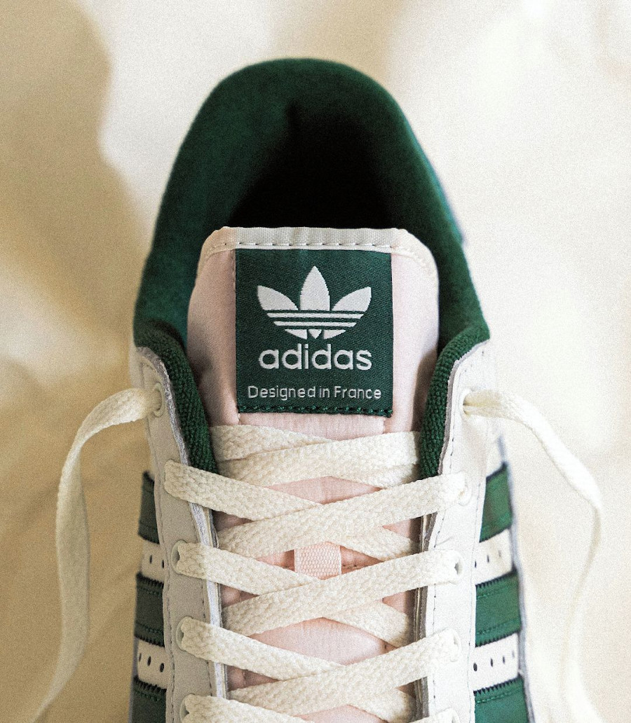 Adidas Centennial 85 basse blanche grise et verte (1)