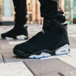 Air Jordan 6 en suède noir et gris métal (7)