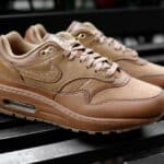 Nike Air Max 1 LX en cuir marron noisette (4)