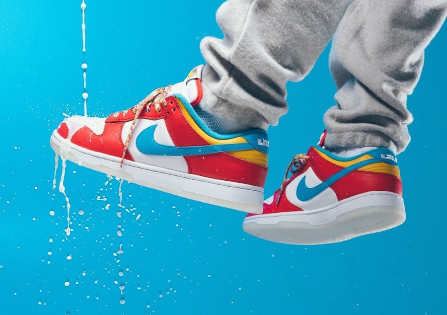 Nike Dunk Low Fruity Pebbles Lebron James Pierrafeu