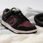 Nike Dunk Low en tissu polaire gris et violet foncé (3-1)