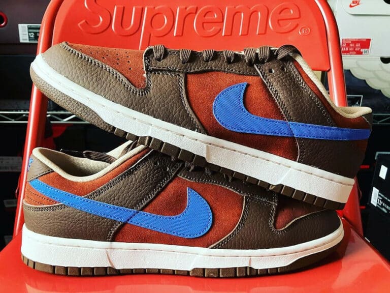 Nike Dunk Low marron et rouge oxyde (2)