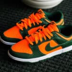 Nike Dunk Low orange et verte (2)