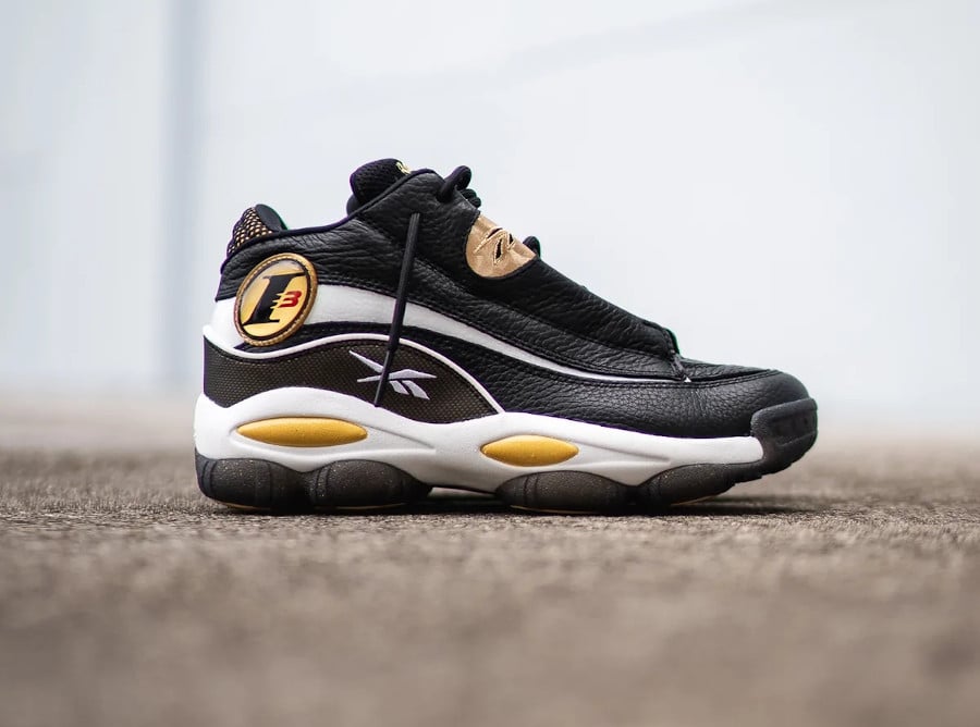 Reebok The Answer 1 noire et dorée (2)