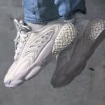 Adidas Crazed 4D blanche on feet (2)