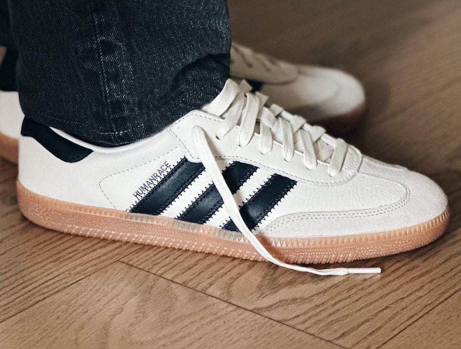 Adidas Samba HR blanc cassé beige et marron (5)