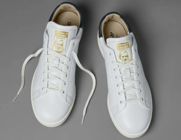 Adidas Stan Smith Luxe blanc casse et beige 2022 1 600x463