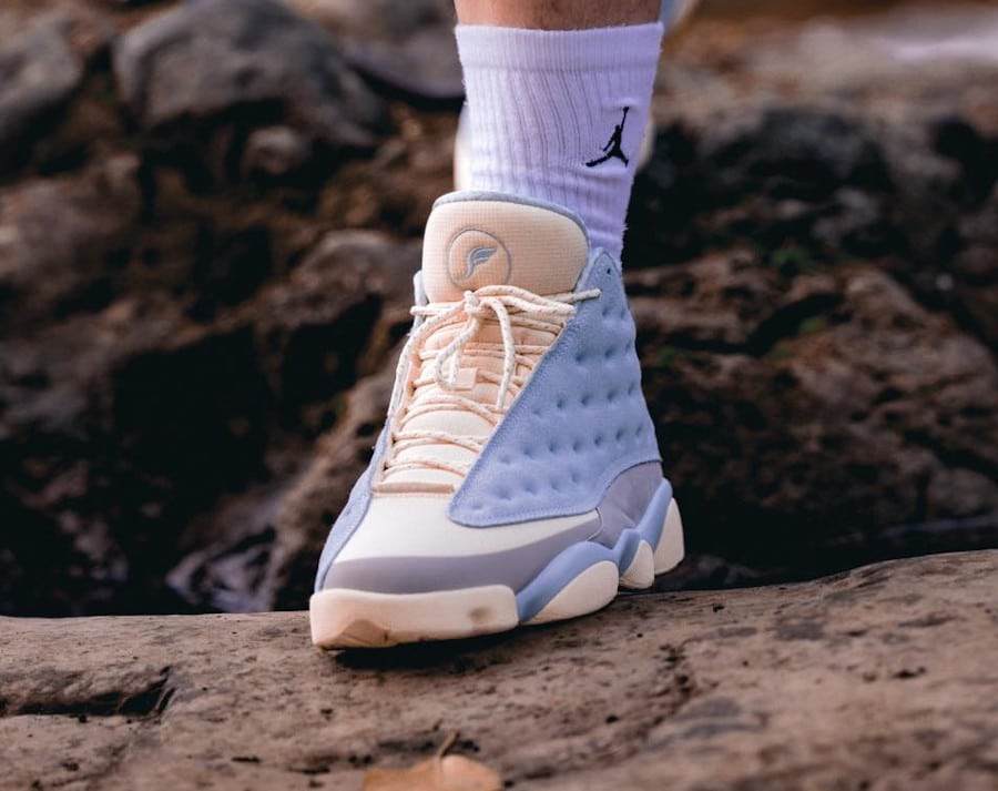 Air Jordan 13 x Solefly Celestine Blue I d Rather Be Fishing