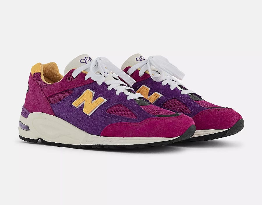 New Balance 990v2 Purple Yellow