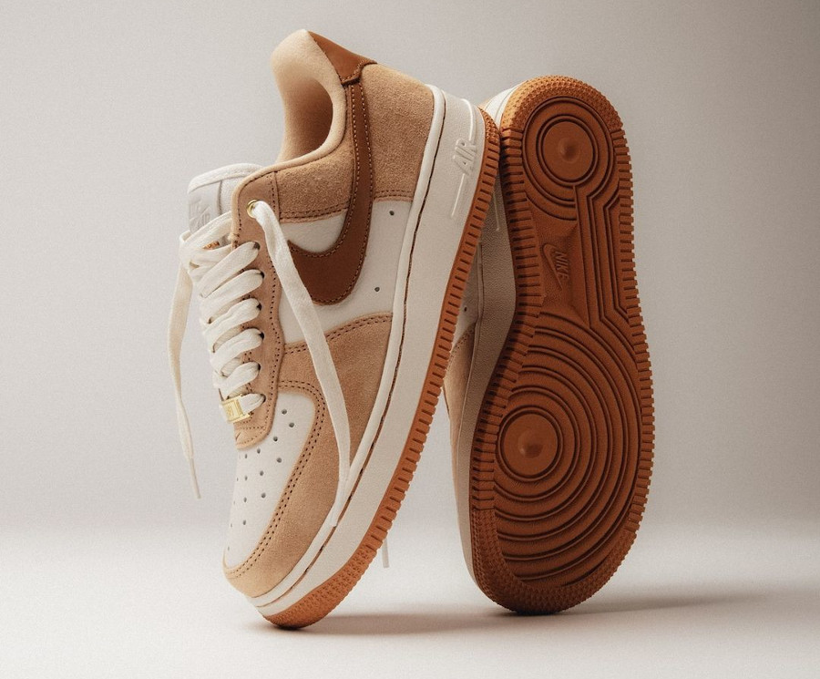 Nike Air Force 1 basse Lux blanche et beige 2022 (2)