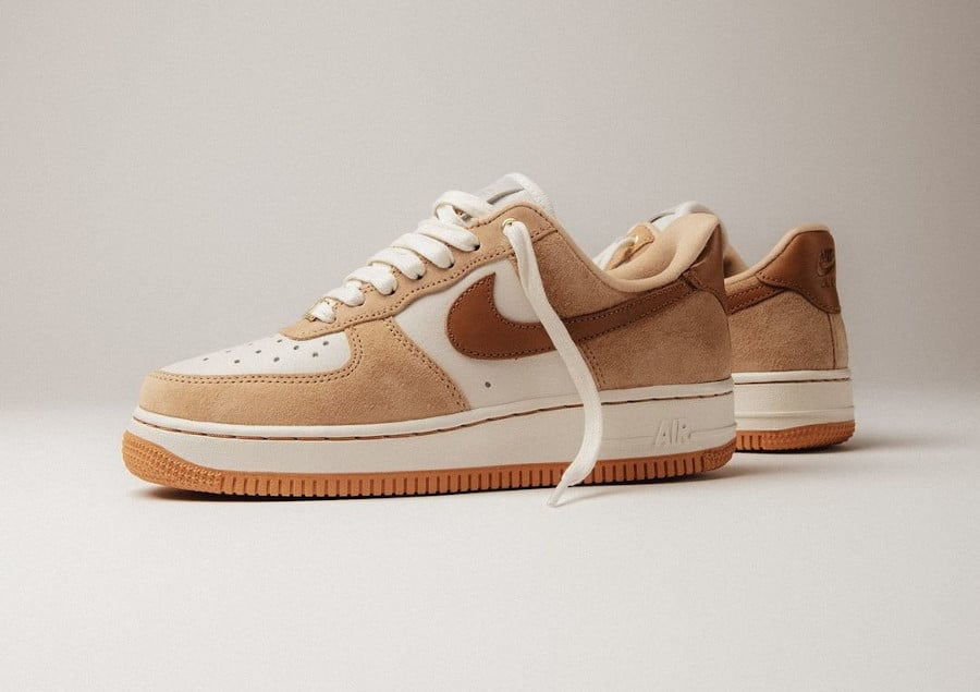 Nike Air Force 1 basse Lux blanche et beige 2022 (3)