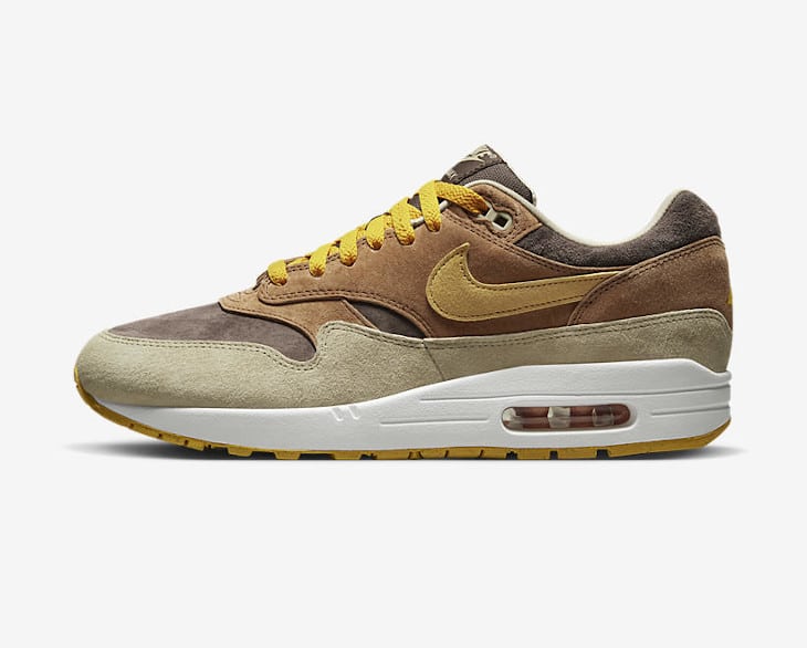 Nike Air Max 1 Pecan and Yellow Ochre