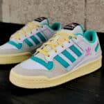 Adidas Forum Low blanche vert menthe et rose 1 150x150