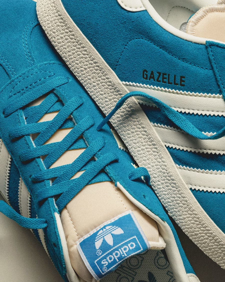 Adidas Gazelle en suède bleu turquoise 2023 (1)