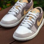 Air Jordan 1 Low Craft crème beige marron et jaune (couv)