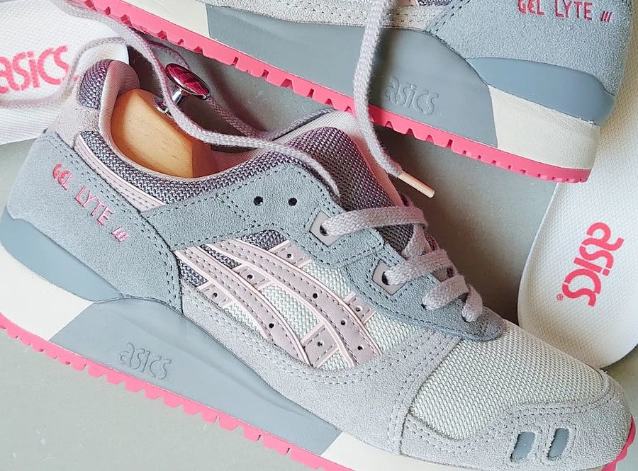 Asics Gel Lyte III grise et rose 2023 (couv)