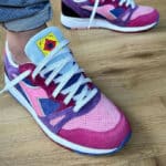 Diadora S8000 EB violette et rose on feet (couv)