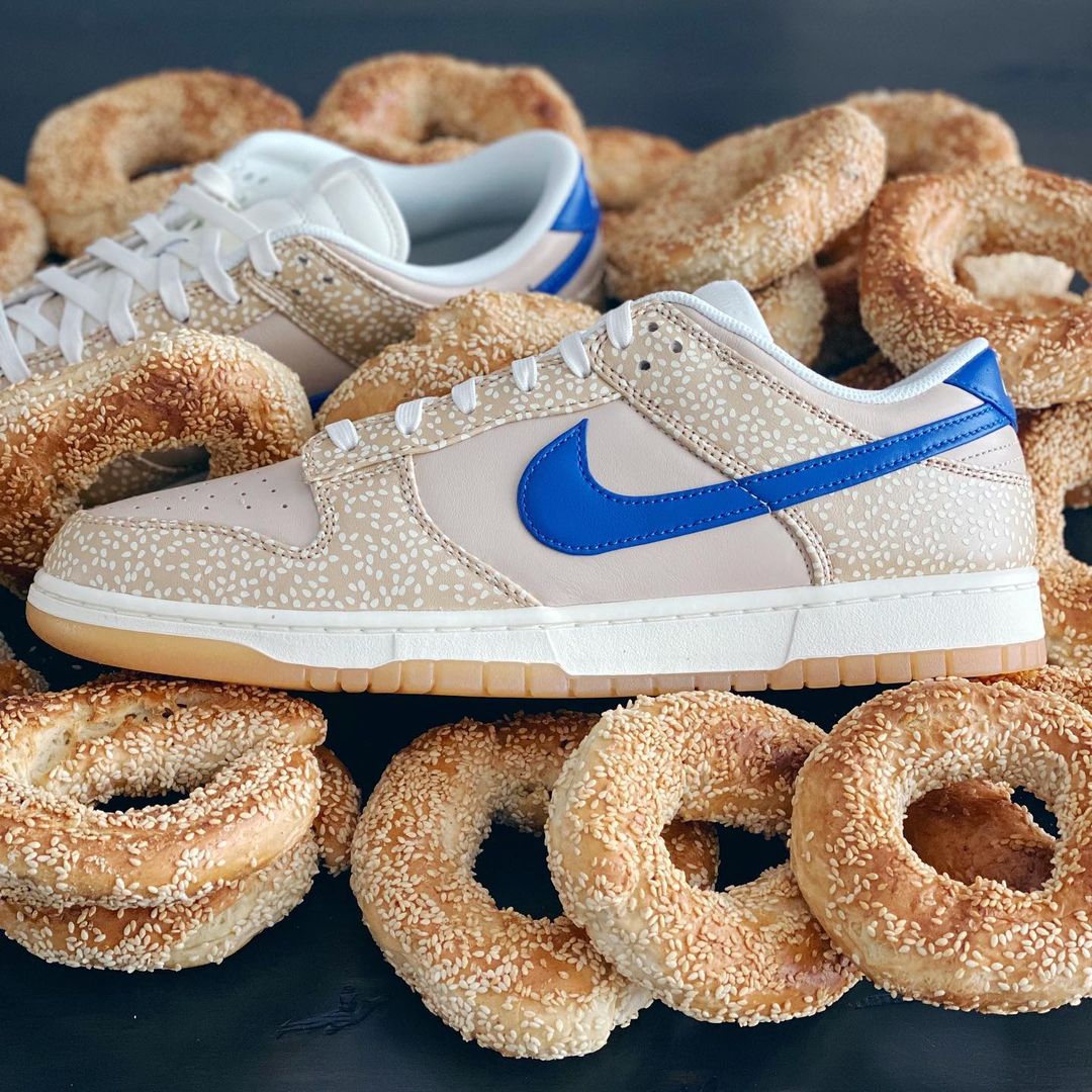Nike Dunk Low beige pain rond (2)