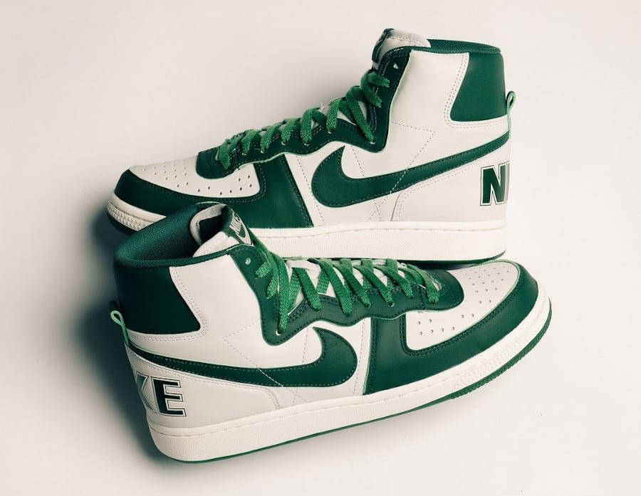 Nike Terminator High blanche et vert foncé (5)