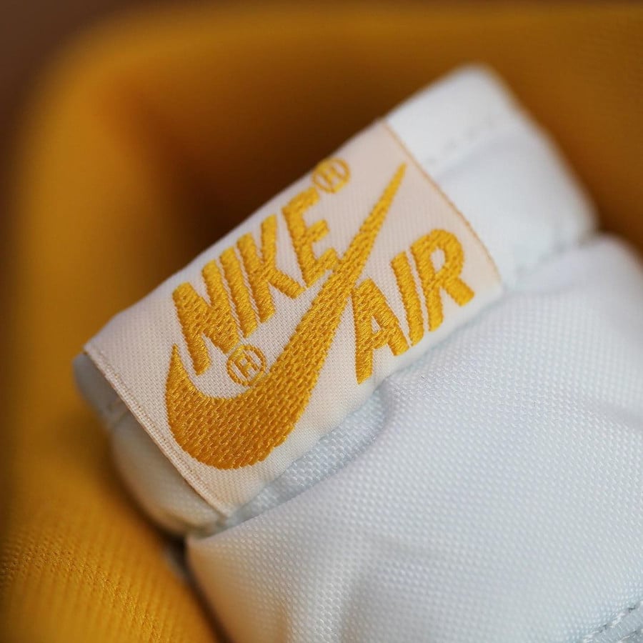 Nike jordan Air Ship blanche et jaune (6)