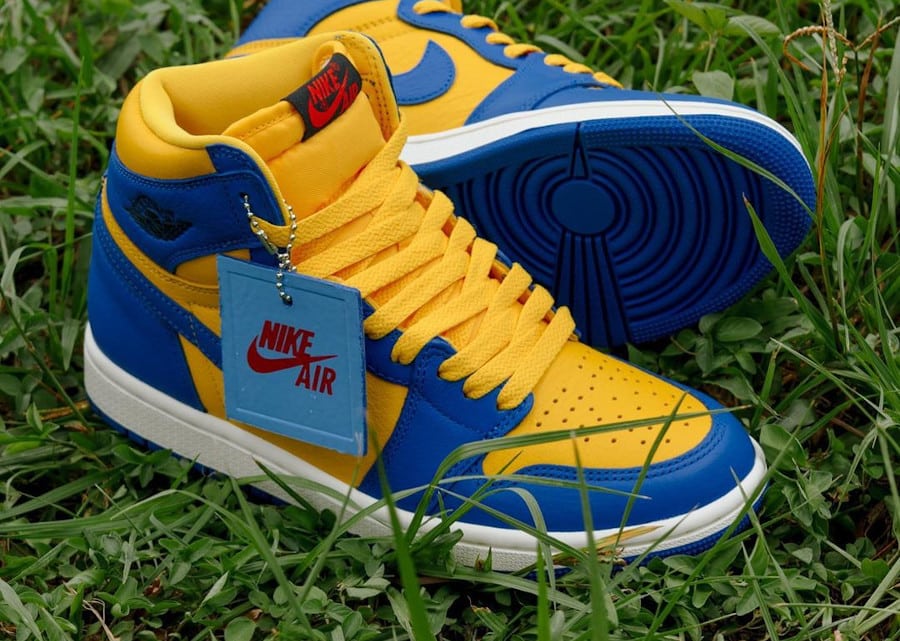 Air Jordan 1 High jaune et bleue 2023 (2)