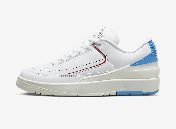 Air Jordan 2 Low Gym Red and University Blue