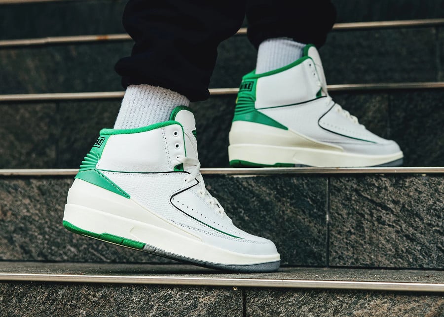 Air Jordan 2 blanche et verte (4)