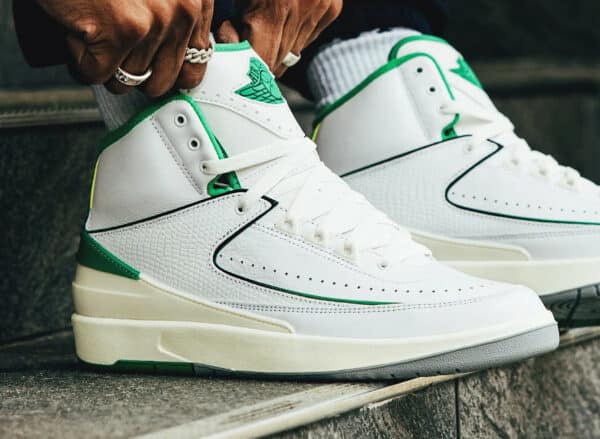Air Jordan 2 blanche et verte (5)