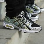 Asics Gel Nimbus 9 noire argent et vert olive (4)