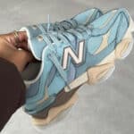 Junya Watanabe MAN x New Balance suede trainers bleu pastel crème (1)