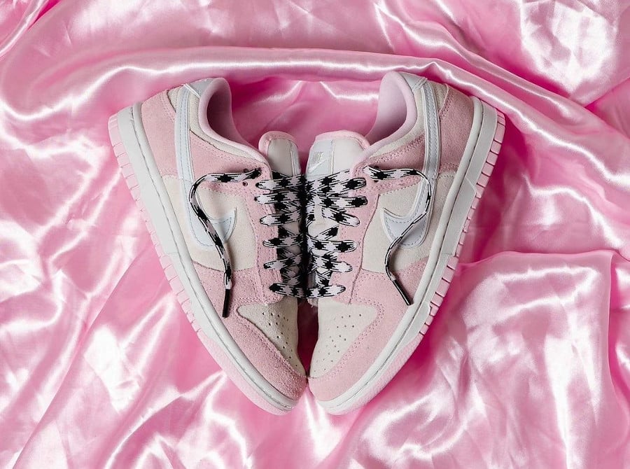 Nike Dunk Low Luxe mousse rose 2023 (4)