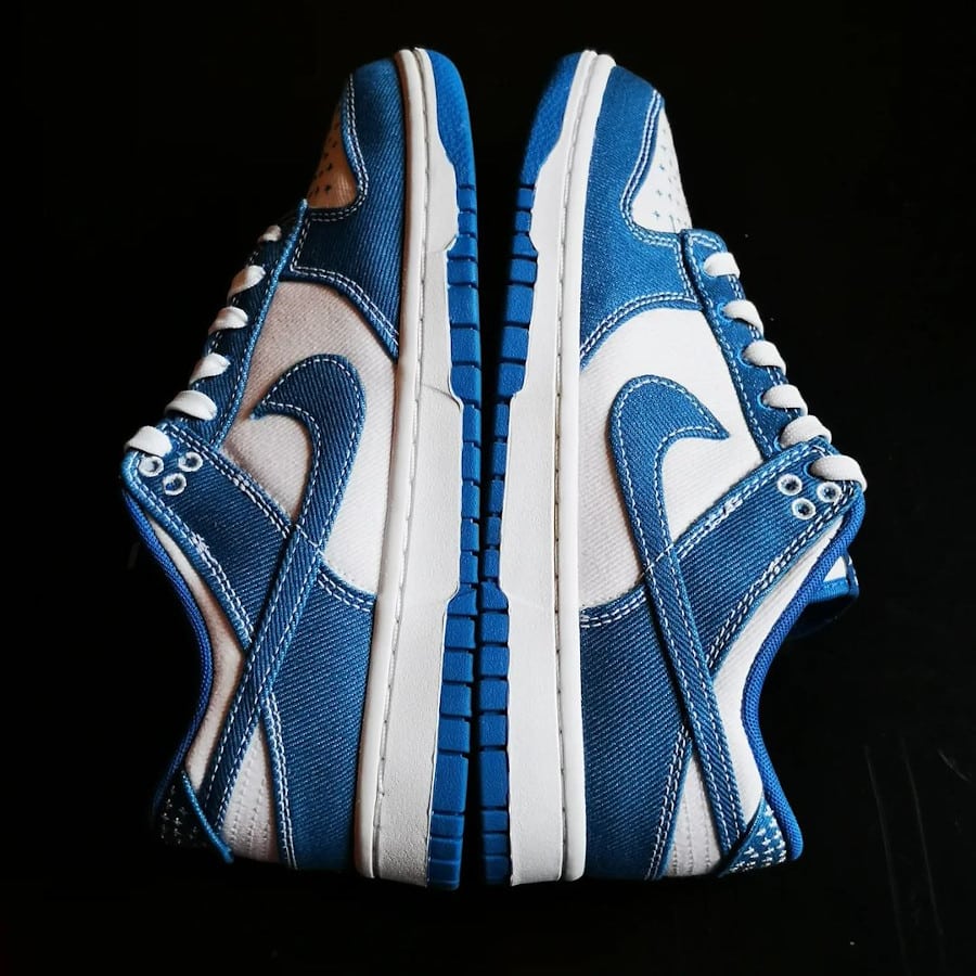 Nike Dunk Low en jeans bleu industriel (3)