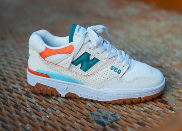 NB 550 Sea Salt Verdigris Miami Dolphins BBW550DA