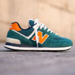 New Balance 574 verte et orange (2)