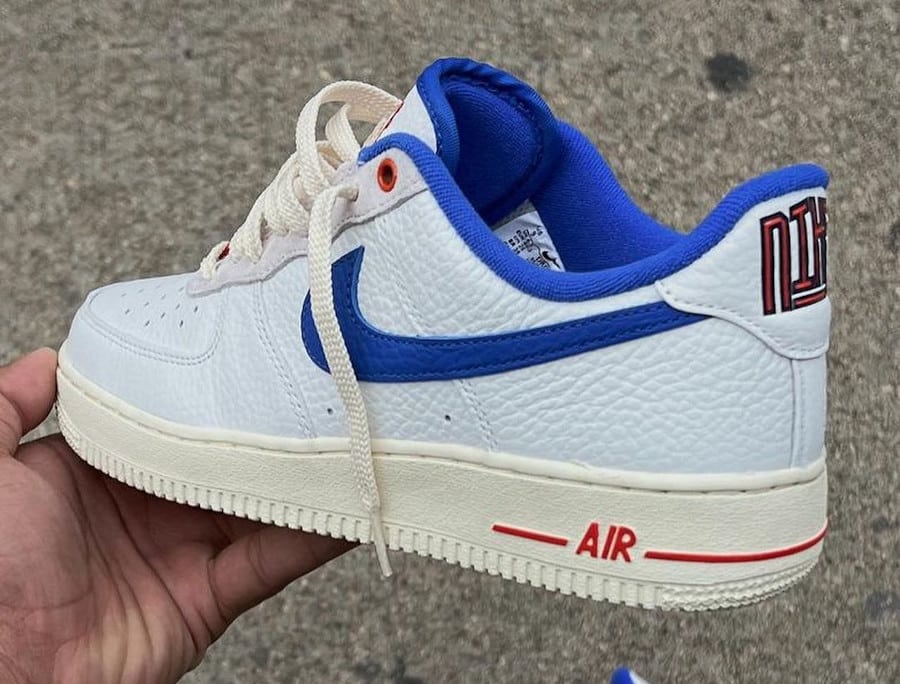 Nike air force 1 low white red blue shop
