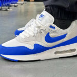 Nike Air Max 1 Big Bubble Royal Blue on feet (4)