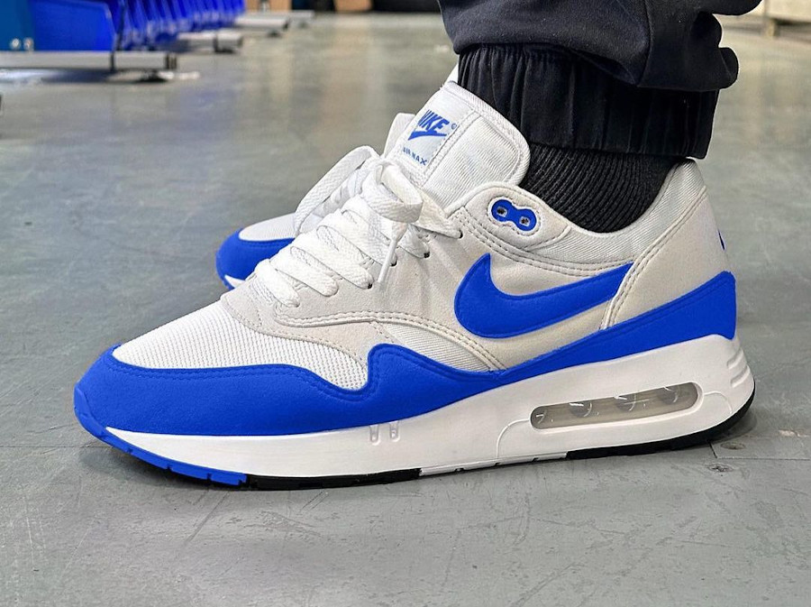 Nike Air Max 1 Big Bubble Royal Blue on feet (4)