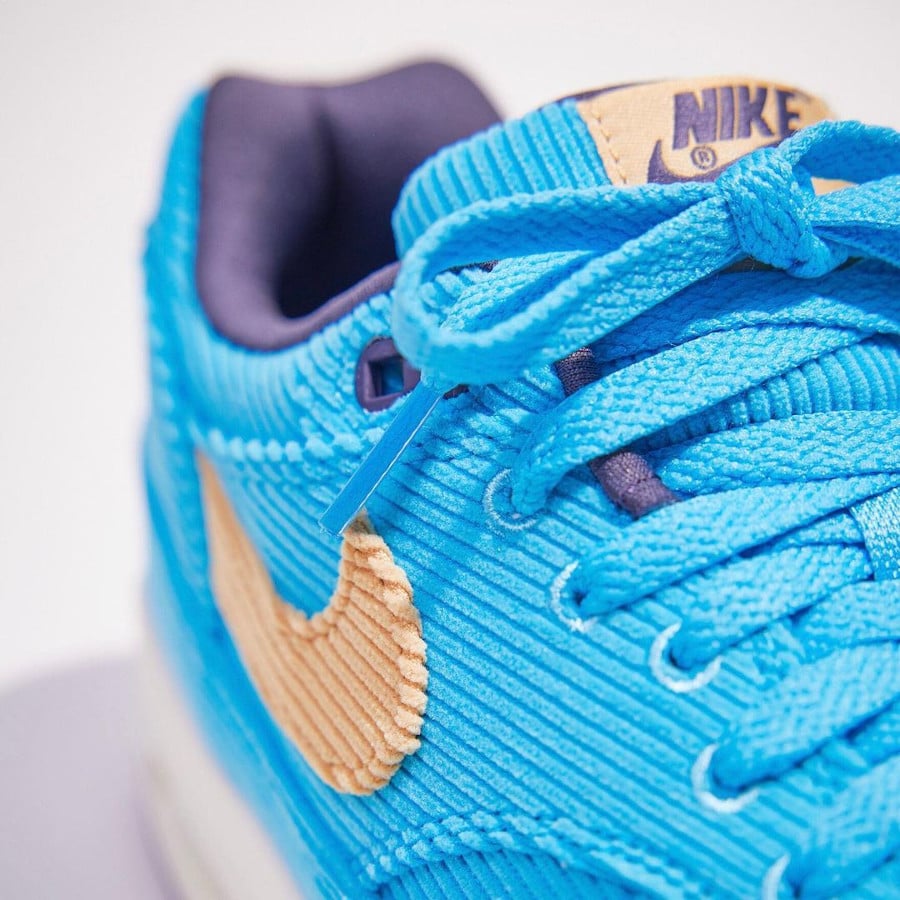 Nike Air Max 1 en velours bleu vif (1)