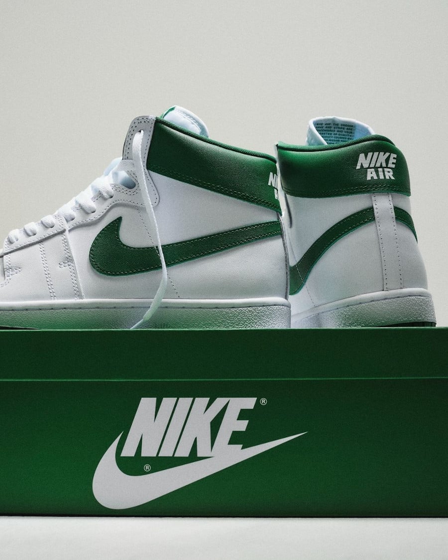 Nike Air Ship blanche et vert pin (1)