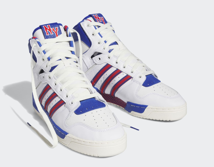 Adidas Conductor High blanche bleue et rouge (3)
