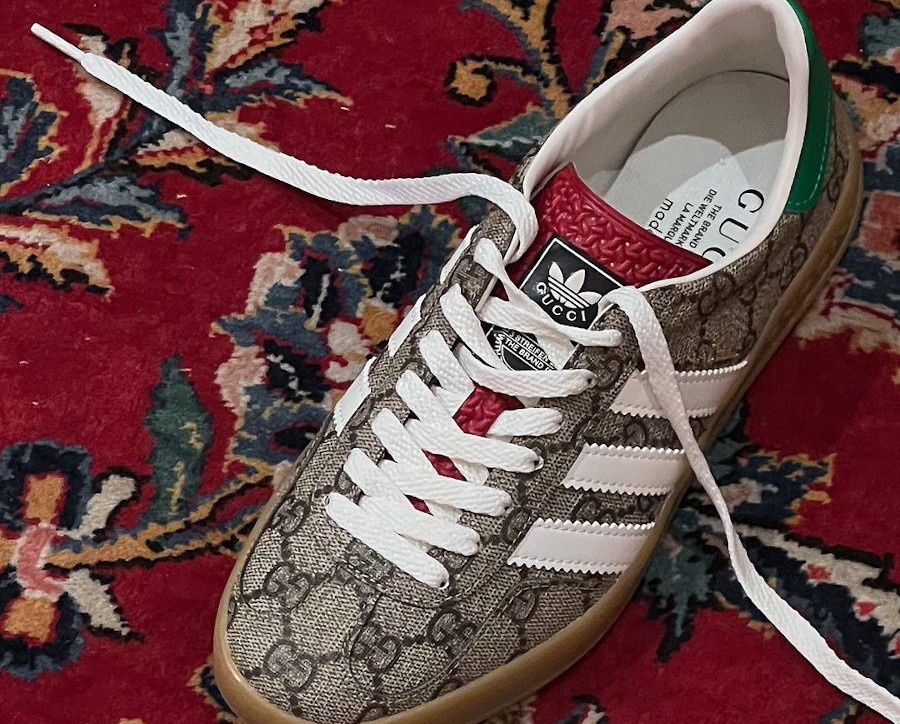 Adidas Gazelle x Gucci Beige Tone Monogramme GG 2023 IE2262 (couv)