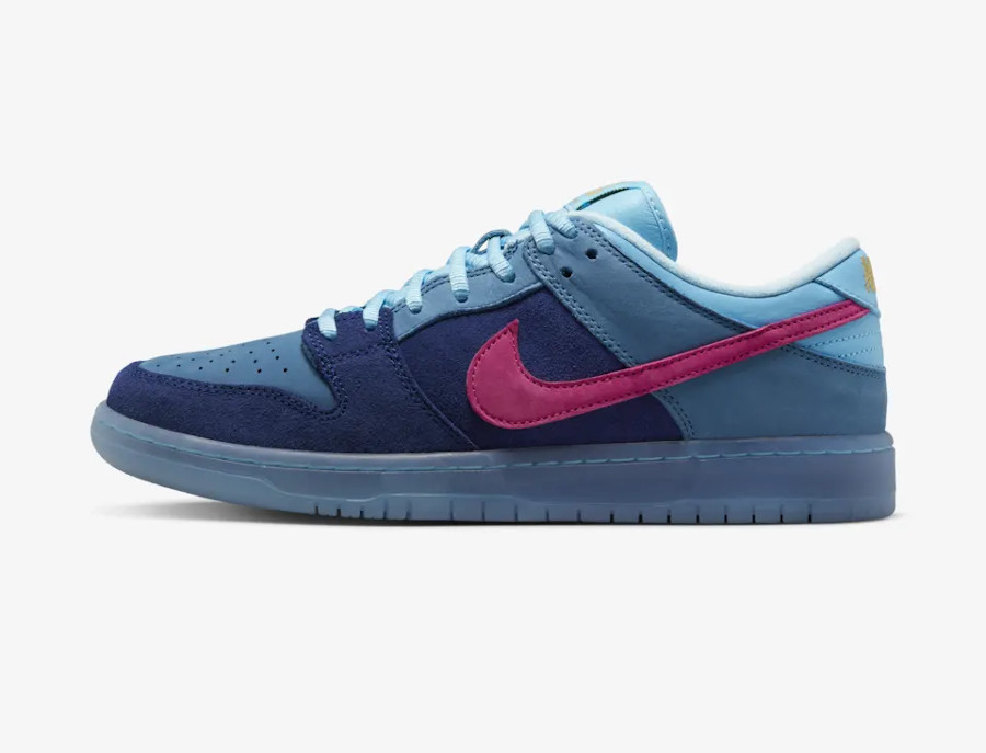 Run The Jewels x Nike SB Dunk Low Deep Blue Active Pink