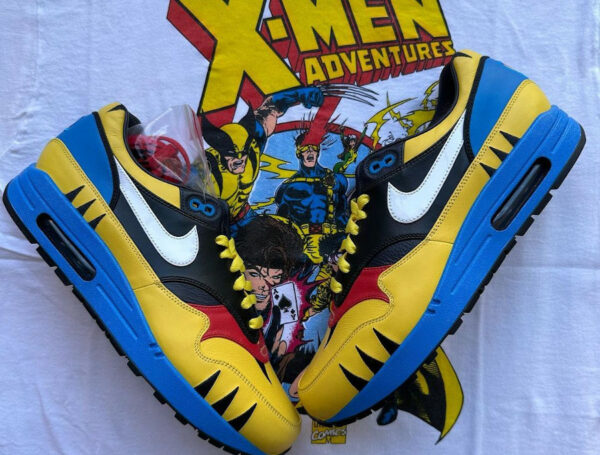 Nike Air Max 1 personnalisée Wolverine X-Men (couv)