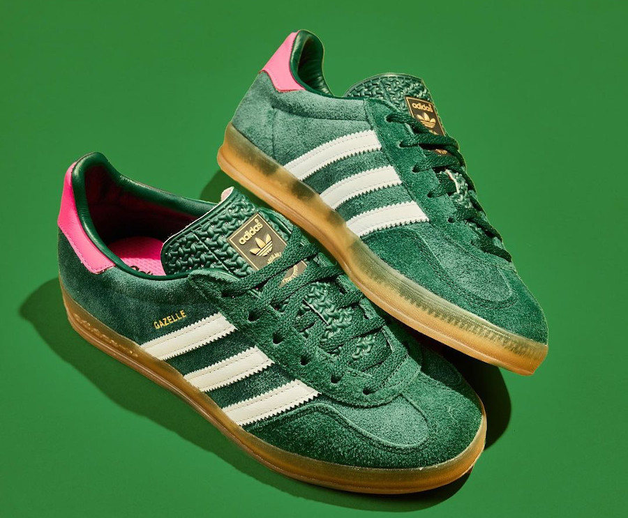 adidas Gazelle Indoor 'Gucci' Collegiate Green Lucid Pink IG5929